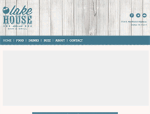 Tablet Screenshot of lakehousewhiterock.com